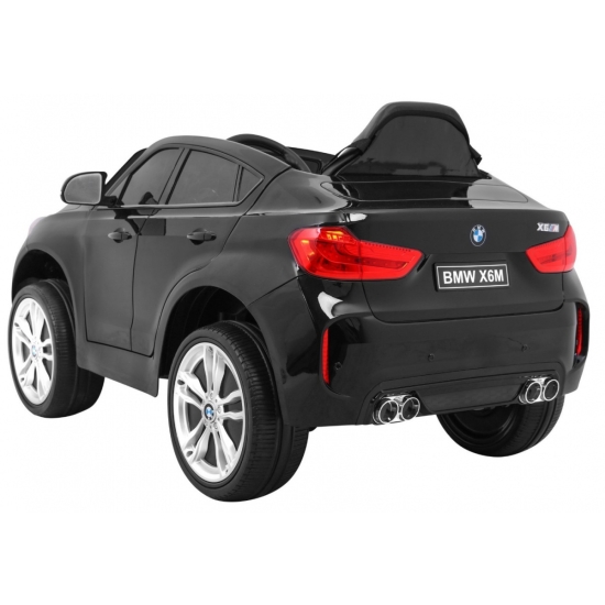 BMW X6M Elektryczne Autko dla dzieci Lakier Czarny + Pilot + EVA + Wolny Start + Audio + LED