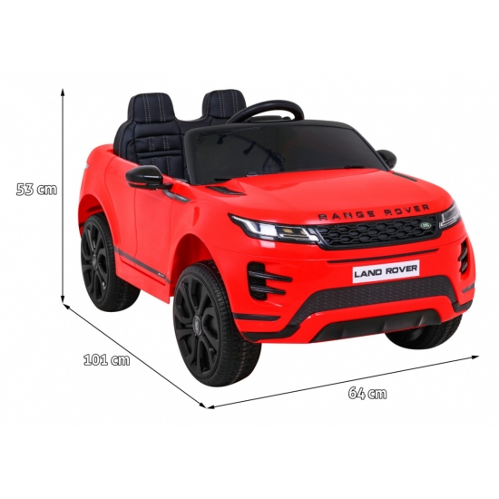 Range Rover Evoque na akumulator dla dzieci Czerwony + Pilot + Wolny Start + MP3 LED