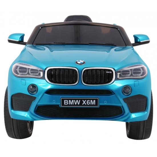 BMW X6M Elektryczne Autko dla dzieci Lakier Niebieski + Pilot + EVA + Wolny Start + Audio + LED