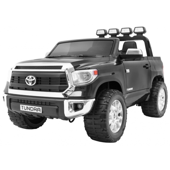 Toyota Tundra XXL dla dzieci Czarny + Pilot + Bagażnik + LED + Audio + EVA + Wolny Start