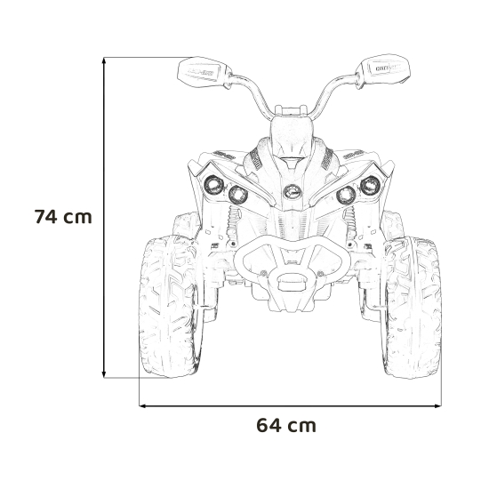 Quad Maverick ATV Niebieski