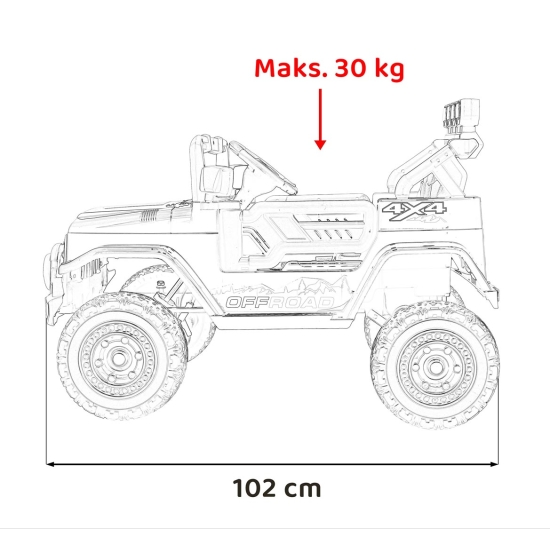 Pojazd Off-Road CLIMBER Biały