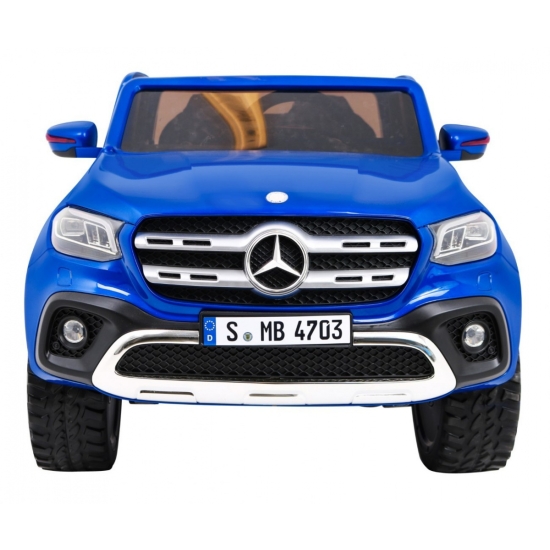 Mercedes Benz X-Class dla dzieci Lakier Niebieski + Pilot + Napęd 4x4 + MP4 + Bagażnik + EVA