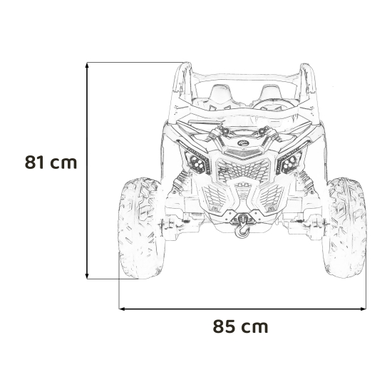 Pojazd Buggy Maverick Turbo RR Pomarańczowy