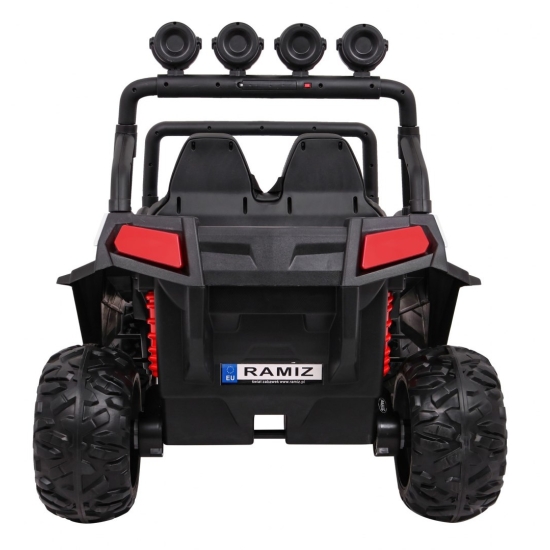 Terenowe Grand Buggy Lift dla dzieci Biały + Napęd 4x4 + Pilot + Bagażnik + Radio MP3 + LED