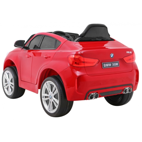 BMW X6M Elektryczne Autko dla dzieci Lakier Czerwony + Pilot + EVA + Wolny Start + Audio + LED