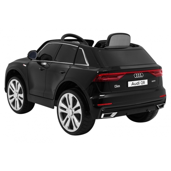 Audi Q8 Lift na akumulator dla dzieci Czarny + Pilot + EVA + Wolny Start + MP3 USB + LED