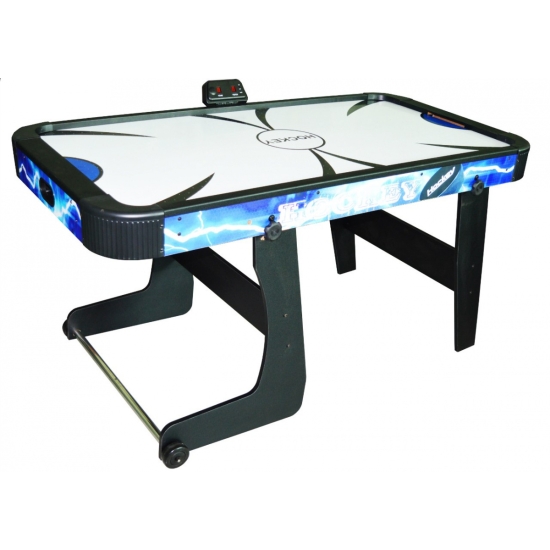 Cymbergaj dla dzieci + Stół do gry z MDF + Elektroniczny licznik punktów + Rodzinna gra Air Hockey 152x74x80cm