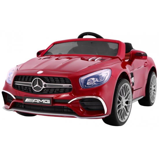 Mercedes AMG SL65 dla dzieci Lakier Czerwony + Pilot + Bagażnik + Regulacja siedzenia + MP3 LED + Wolny Start