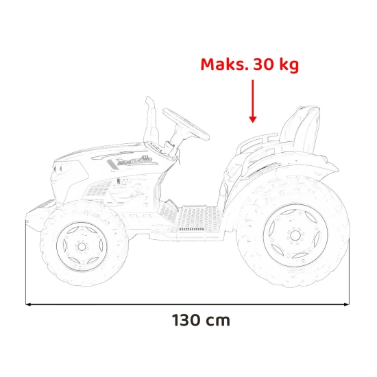 Pojazd Traktor GROW 1804 Ciemno Zielony