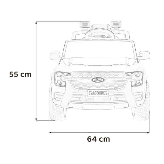 Pojazd Ford Ranger LIFT Czerwony