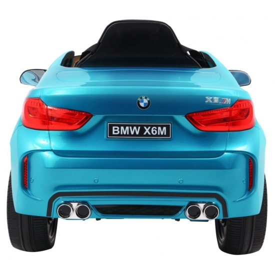 BMW X6M Elektryczne Autko dla dzieci Lakier Niebieski + Pilot + EVA + Wolny Start + Audio + LED