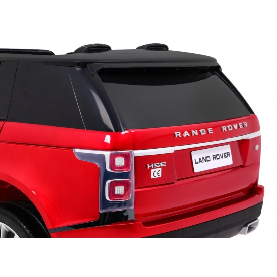 Range Rover HSE Lakierowane Autko dla 2 dzieci Czerwony + Pilot + Panel audio + LED