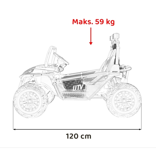 Pojazd Buggy FASTER Zielony