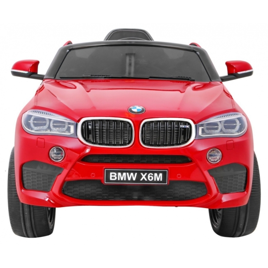 BMW X6M Elektryczne Autko dla dzieci Lakier Czerwony + Pilot + EVA + Wolny Start + Audio + LED