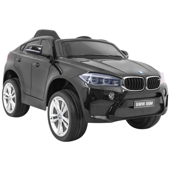 BMW X6M Elektryczne Autko dla dzieci Czarny + Pilot + EVA + Wolny Start + Panel audio + LED