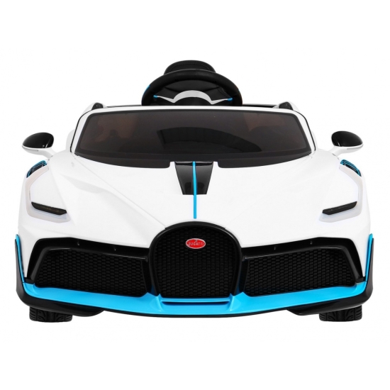 Bugatti Divo Autko na akumulator dla dzieci Biały + Pilot + EVA + Wolny Start + LED MP3