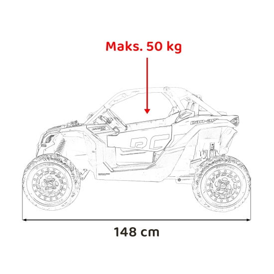 Pojazd Buggy Maverick Turbo RR Czarny