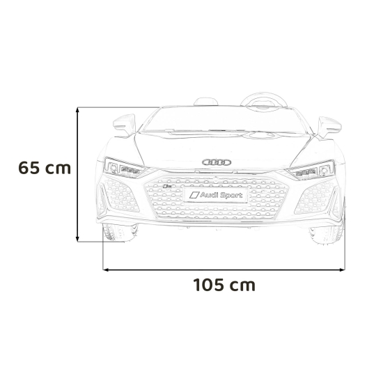 Pojazd Audi Spyder R8 LIFT Czerwony