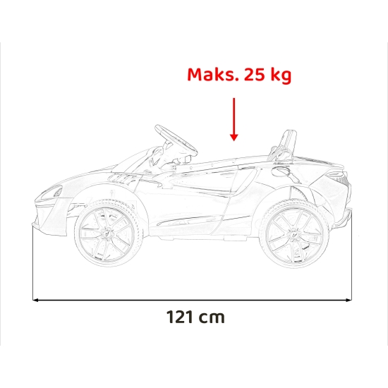 McLaren Artura na akumulator dla dzieci Czerwony + Napęd 4x4 + Pilot + Wolny Start + EVA + Audio LED