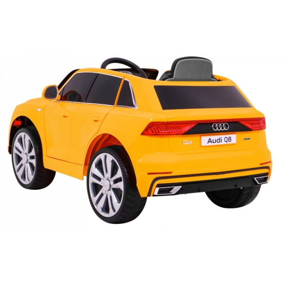 Audi Q8 Lift na akumulator dla dzieci Żółty + Pilot + EVA + Wolny Start + MP3 USB + LED