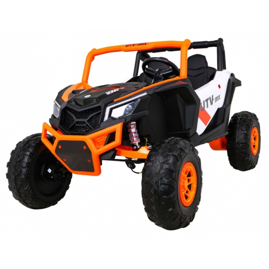 Buggy UTV-MX na akumulator dla dzieci Pomarańczowy + Napęd 4x4 + Pilot + Audio LED + Schowek + EVA + Wolny Start