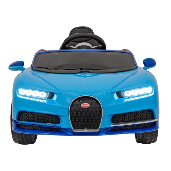 Bugatti Chiron na akumulator dla dzieci Niebieski + Pilot + Bagażnik + EVA + Amortyzatory + Audio LED