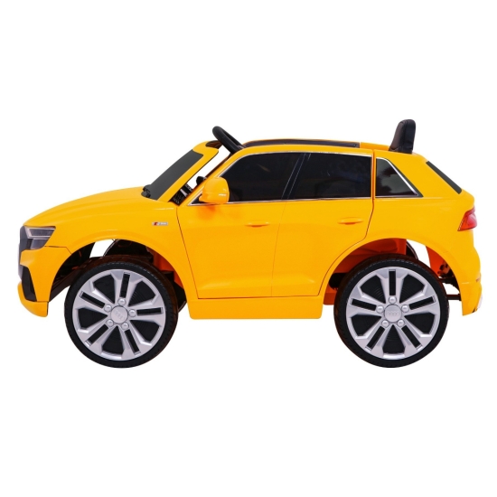 Audi Q8 Lift na akumulator dla dzieci Żółty + Pilot + EVA + Wolny Start + MP3 USB + LED