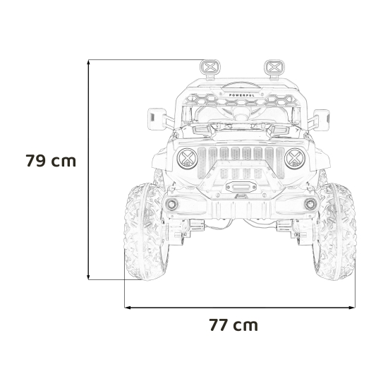 Pojazd OFF ROAD Speed Czarny