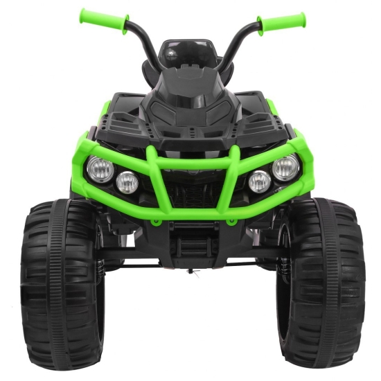 Quad ATV na akumulator dla dzieci Czarno-zielony + Koła EVA + Radio MP3 + LED + Wolny Start