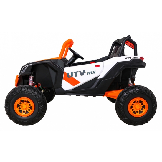 Buggy UTV-MX na akumulator dla dzieci Pomarańczowy + Napęd 4x4 + Pilot + Audio LED + Schowek + EVA + Wolny Start