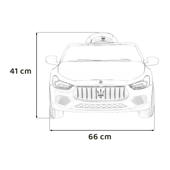 Maserati Ghibli na akumulator dla dzieci Czerwony + Pilot + EVA + Wolny Start + LED Audio