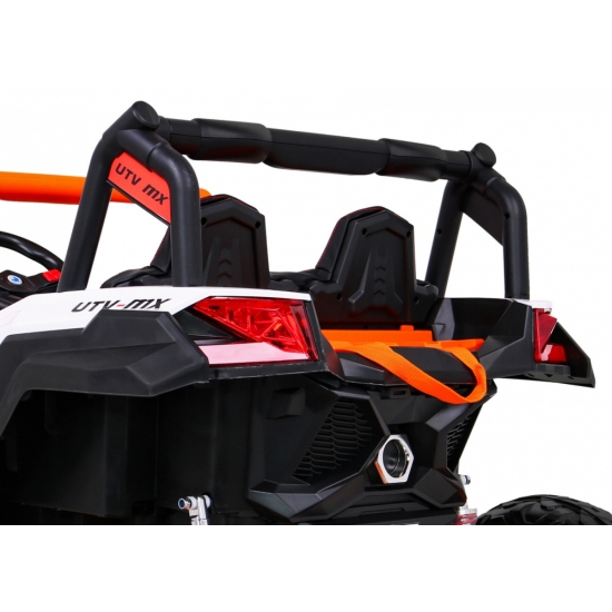 Buggy UTV-MX na akumulator dla dzieci Pomarańczowy + Napęd 4x4 + Pilot + Audio LED + Schowek + EVA + Wolny Start