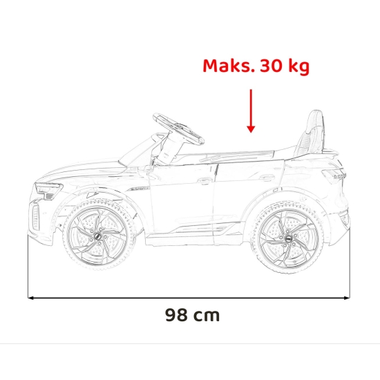 Pojazd Audi SQ8 Czerwony