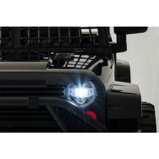 Autko Jeep Dark Night na akumulator dla dzieci Czarny + Wolny Start + EVA + Audio LED