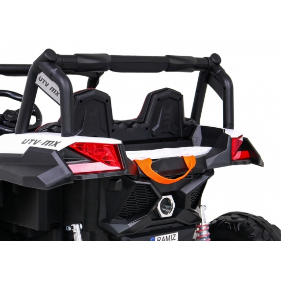 Buggy UTV-MX na akumulator dla dzieci Biały + Napęd 4x4 + Pilot + Audio LED + Schowek + EVA + Wolny Start