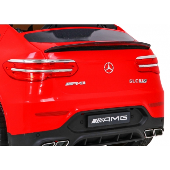 Mercedes Benz GLC63S dla dzieci Czerwony + Pilot + Napęd 4x4 + MP3 LED + EVA + Wolny Start