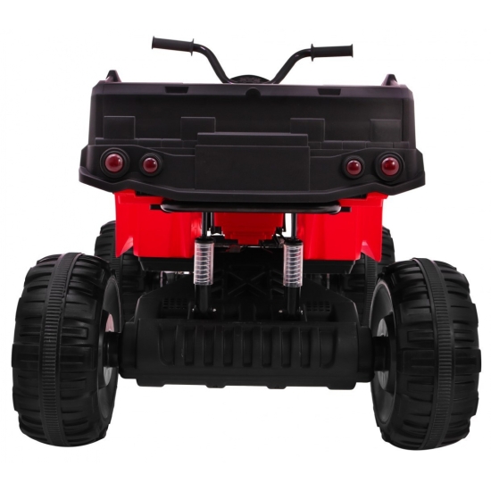 Quad XL ATV na akumulator dla dzieci Czerwony + Napęd 4x4 + Bagażnik + Wolny Start + EVA + Audio LED