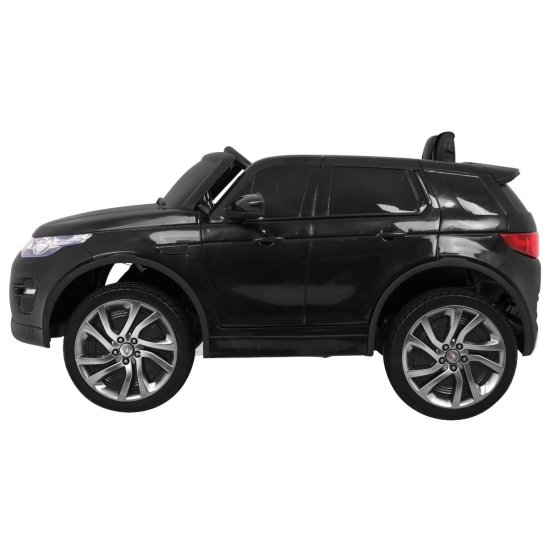 Land Rover Discovery dla dzieci Czarny + Pilot + 5-pkt pasy + Regulacja siedzenia + EVA + MP3 LED