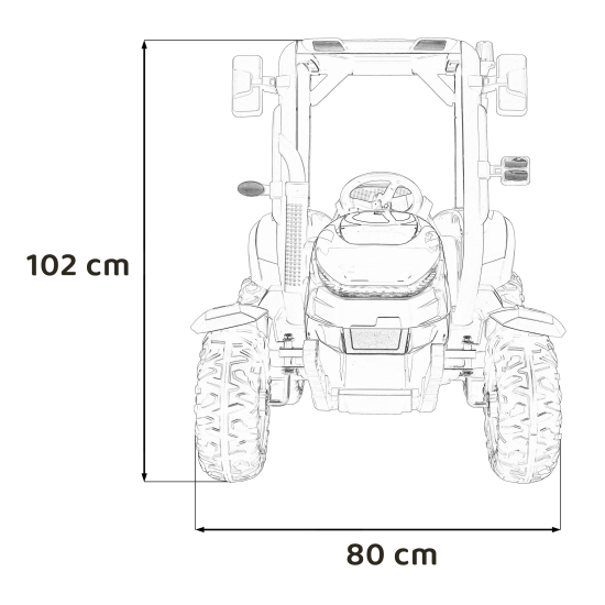 Traktor BLAST Z Przyczepką Zielony