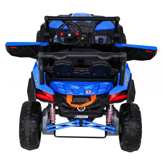 Buggy UTV-MX na akumulator dla dzieci Niebieski + Napęd 4x4 + Pilot + Audio LED + Schowek + EVA + Wolny Start