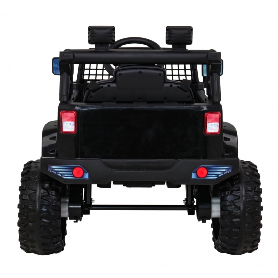 Autko Jeep Dark Night na akumulator dla dzieci Czarny + Wolny Start + EVA + Audio LED