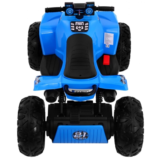 Quad na akumulator Sport Run dla dzieci Niebieski + Napęd 4x4 + LED + Radio MP3