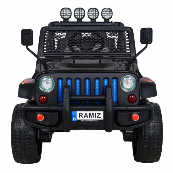 Autko terenowe Raptor Drifter Płomienie + Pilot + Napęd 4x4 + Schowek + Wolny Start + MP3 LED