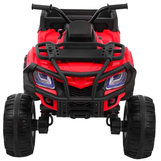 Quad XL ATV na akumulator dla dzieci Czerwony + Napęd 4x4 + Bagażnik + Wolny Start + EVA + Audio LED