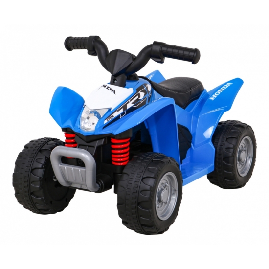 Quad Honda 250X TRX na akumulator Niebieski + Klakson + LED + Ekoskóra