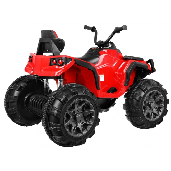 Quad ATV na akumulator dla dzieci Czerwony + Koła EVA + Radio MP3 + LED + Wolny Start