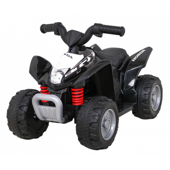 Quad Honda 250X TRX na akumulator Czarny + Klakson + LED + Ekoskóra