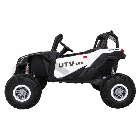 Buggy UTV-MX na akumulator dla dzieci Biały + Napęd 4x4 + Pilot + Audio LED + Schowek + EVA + Wolny Start