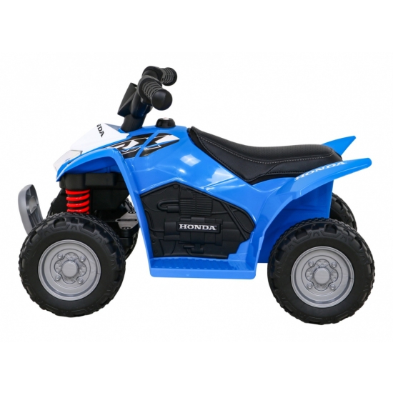 Quad Honda 250X TRX na akumulator Niebieski + Klakson + LED + Ekoskóra